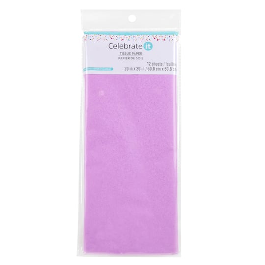 Lavender Tissue Paper by Celebrate It™, 12 Sheets